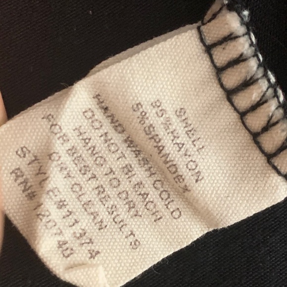 Black A-Line Flowy Round Neck T-Shirt - Picture 7 of 7